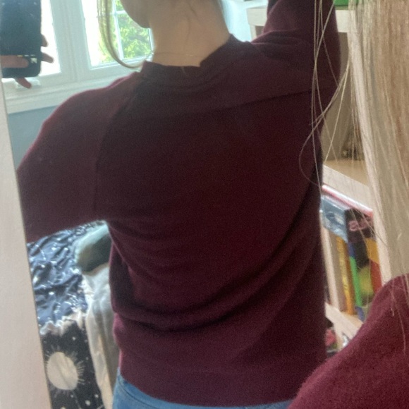 Adidas Burgundy Crewneck - Picture 2 of 2